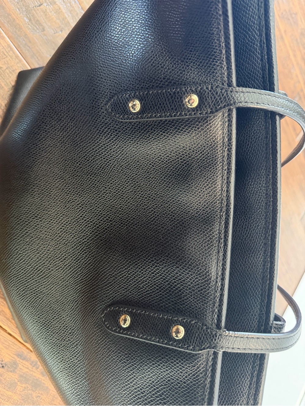 Coach Black Leather Tote Bag - Picture 11 of 14